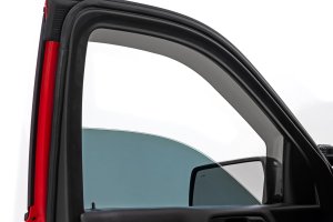 Chevrolet 3500HD Side Window Deflectors - Rough Country - In Channel Rain Guard - '19-'25